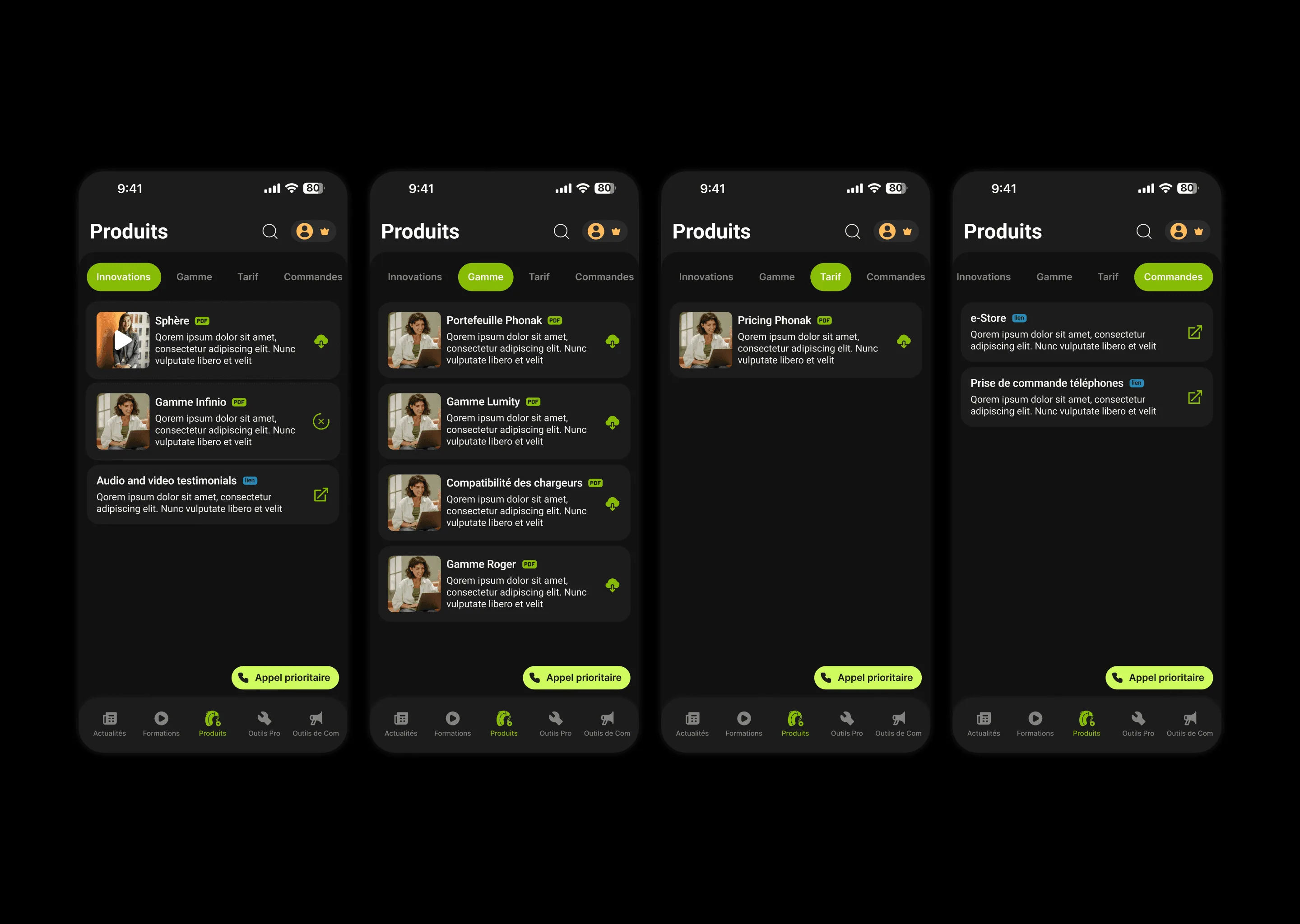 Club Expert+ — Phonak screen